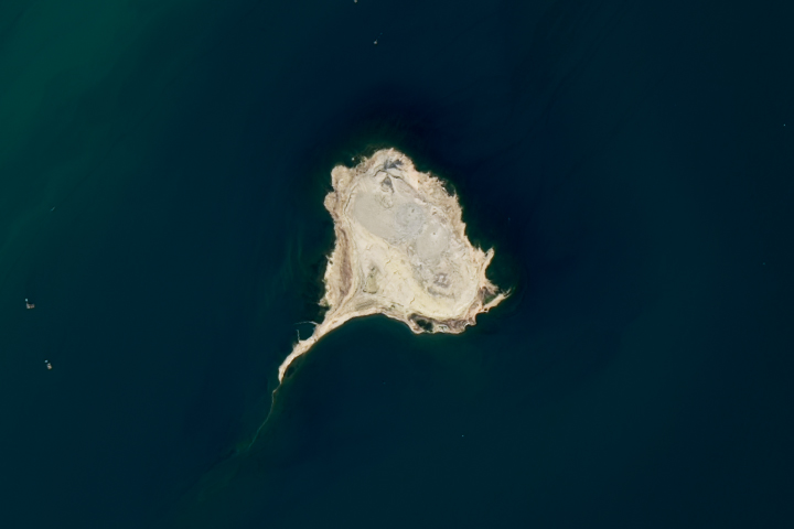 NASA 卫星影像：Mud Volcanoes, Azerbaijan