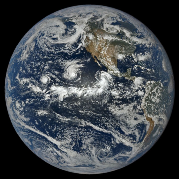 A Trio of Tropical Cyclones in the Pacific