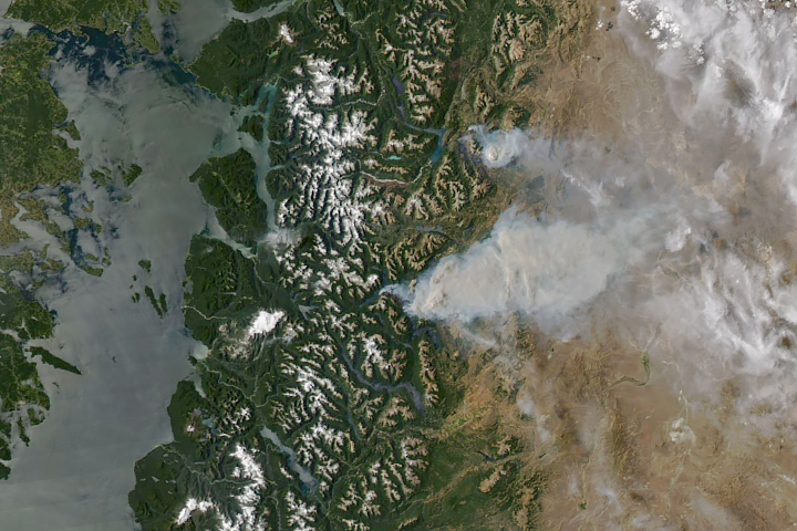 NASA 卫星影像：Fires Threaten Rare Forests, Argentina