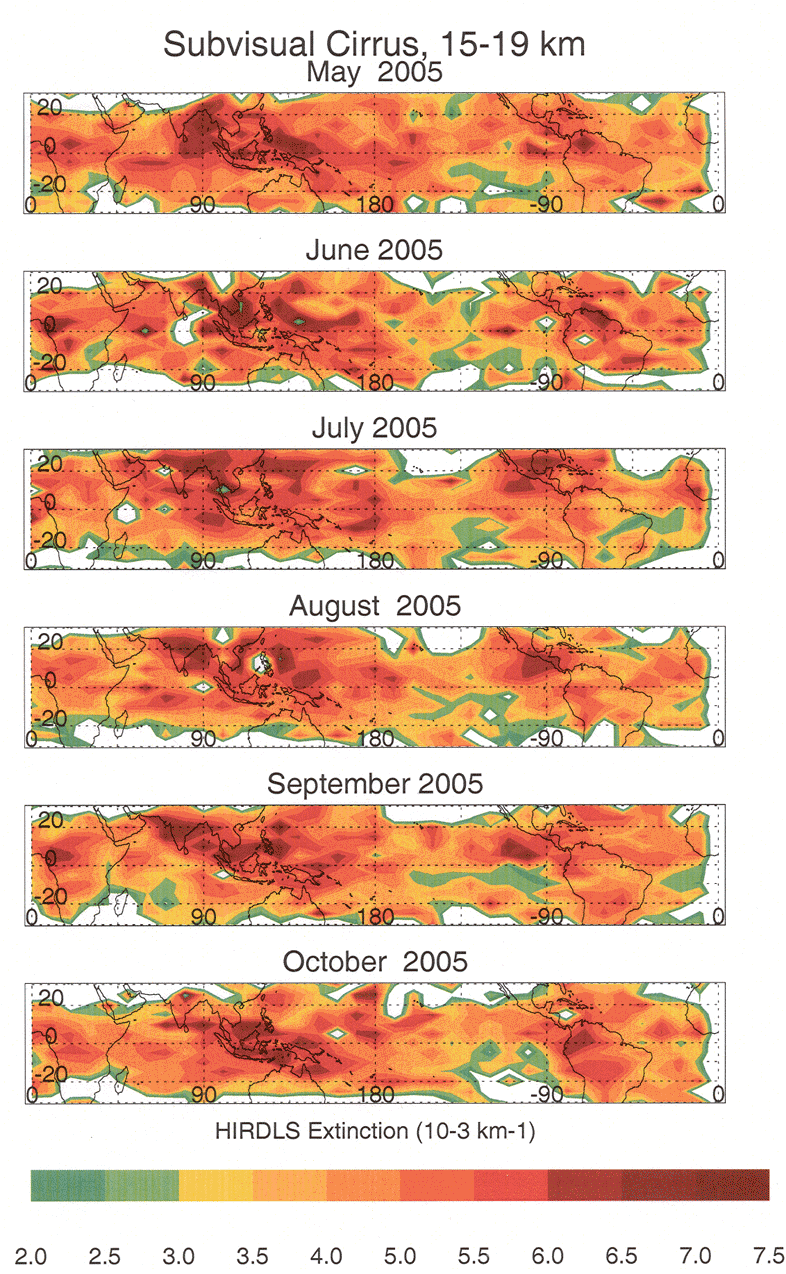 First Maps of Sub-Visual Cirrus in the Upper Tropical Troposphere ...