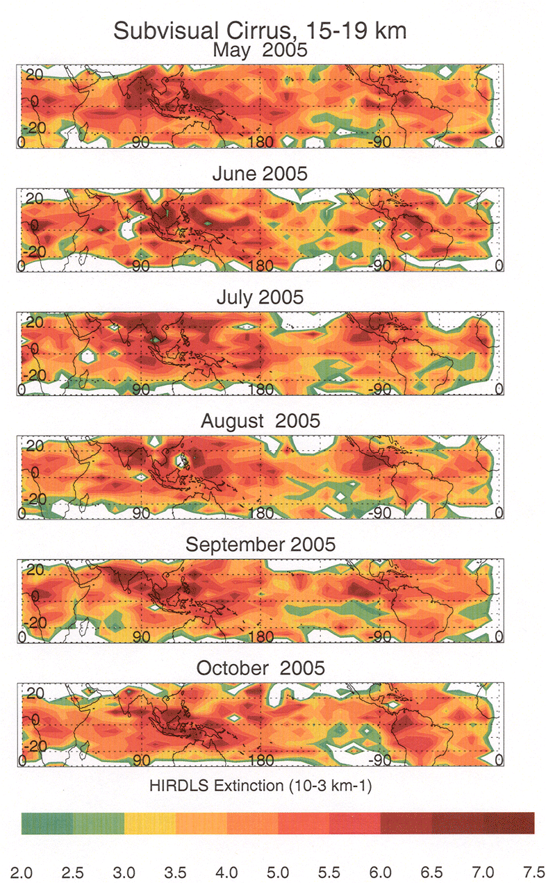 Aura HIRDLS cloud maps