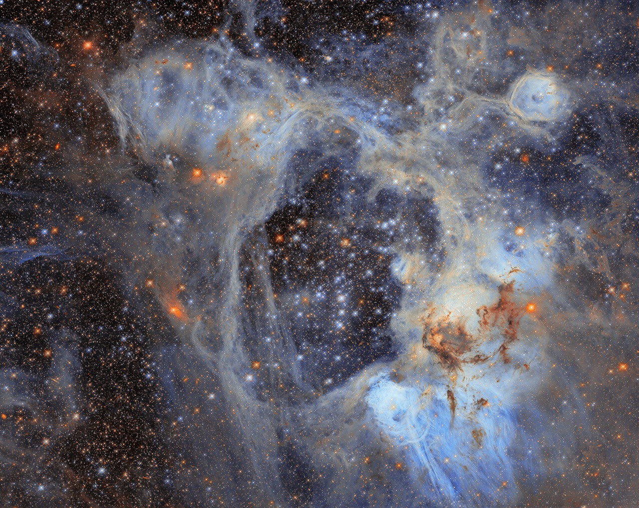 NASA’s Hubble Spies Superbubble Scene