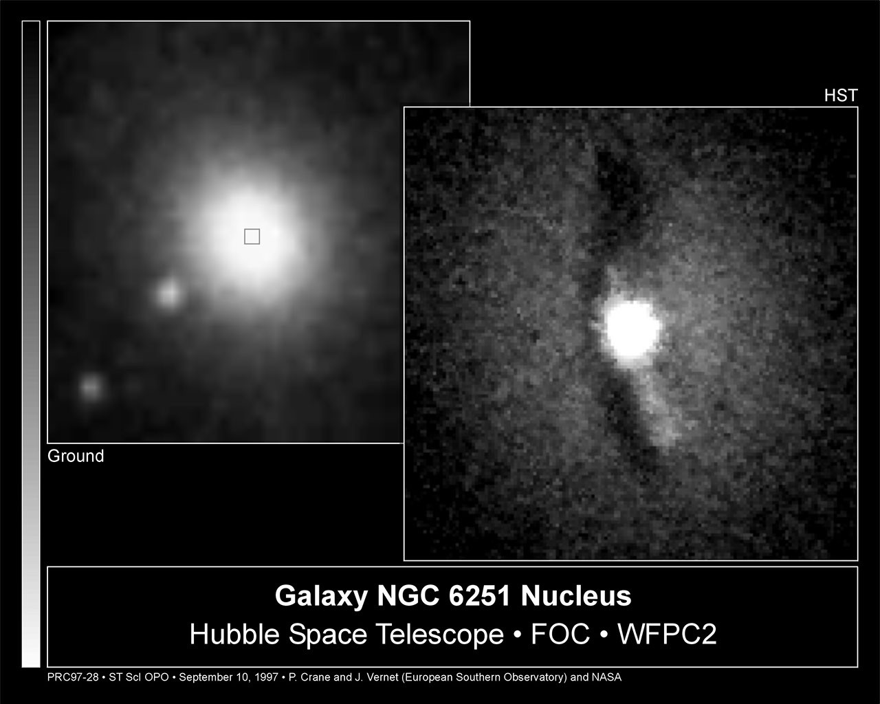 Hubble Finds a Bare Black Hole Pouring Out Light - NASA Science