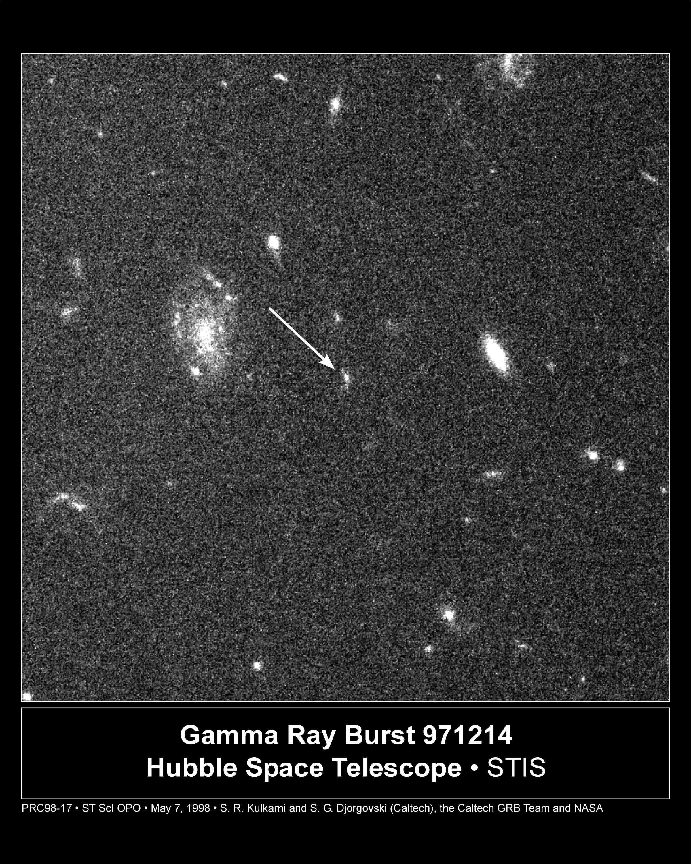 Host Galaxy of Gamma Ray Burst 971214 - NASA Science