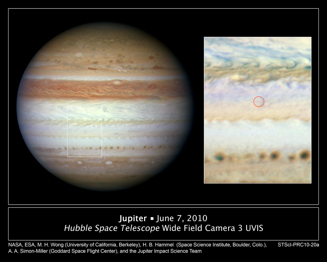 Mysterious Flash on Jupiter Left No Debris Cloud - NASA Science