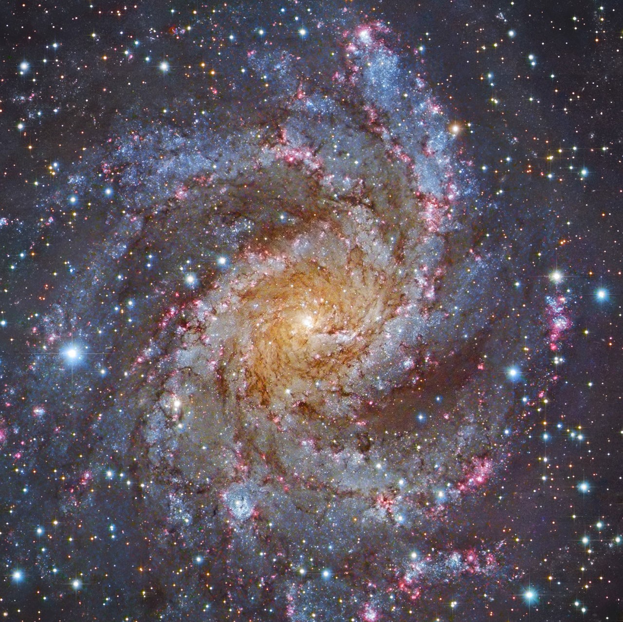 NGC 6946 (HST, Subaru) - NASA Science