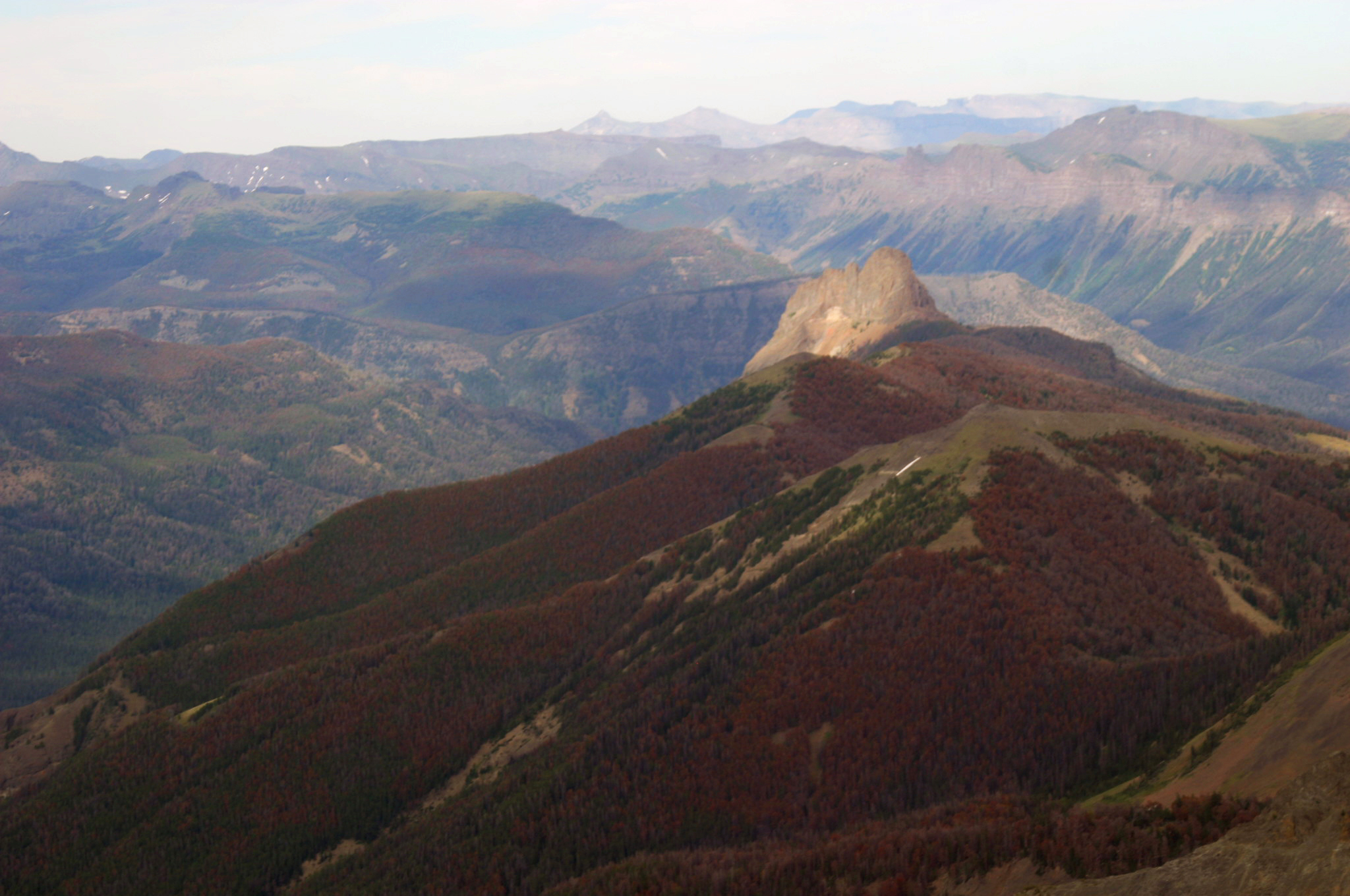Yellowstone National Park and the Shoshone National Forest in Wyoming