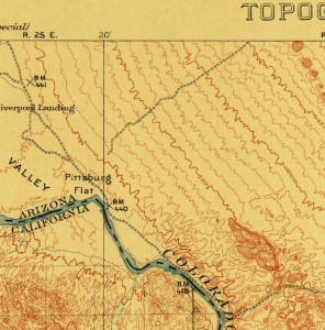 1911 USGS map of Parker