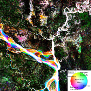 water dynamics map of central Bangladesh