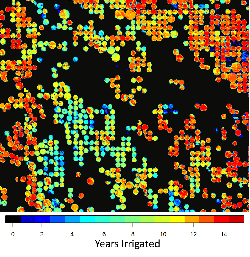 irrigation years for Nebraska