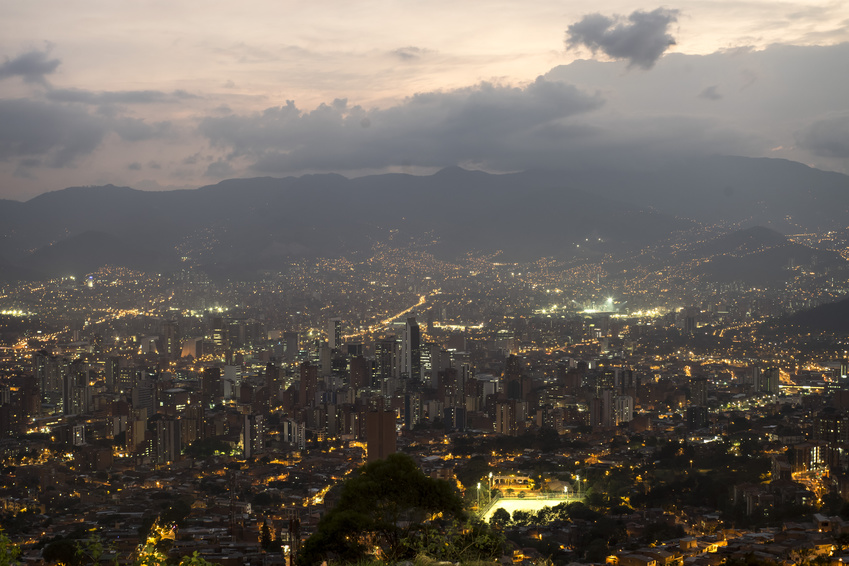 Medellin at dusk