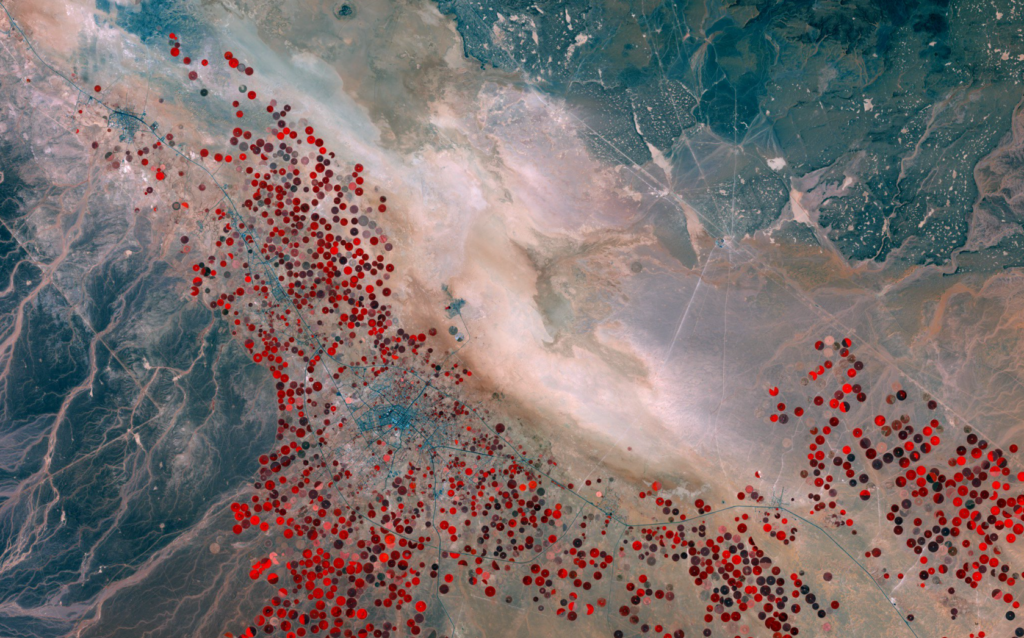 The Landsat 8 image of Tabarjal, Saudi Arabia featured on Landsat365 on day 45