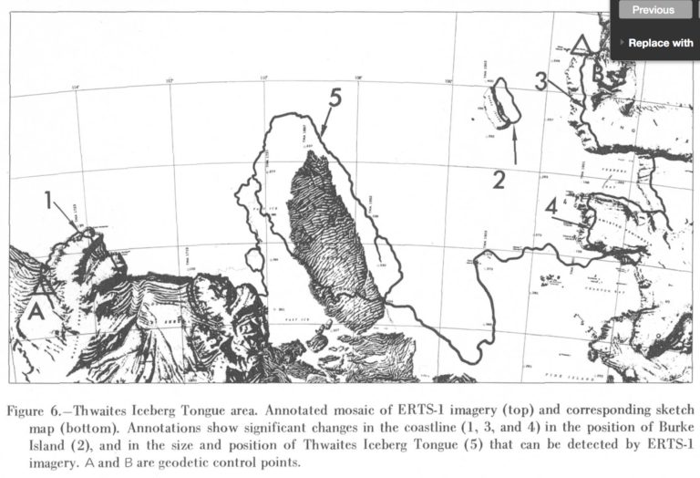 Thwaites Iceberg Tongue area