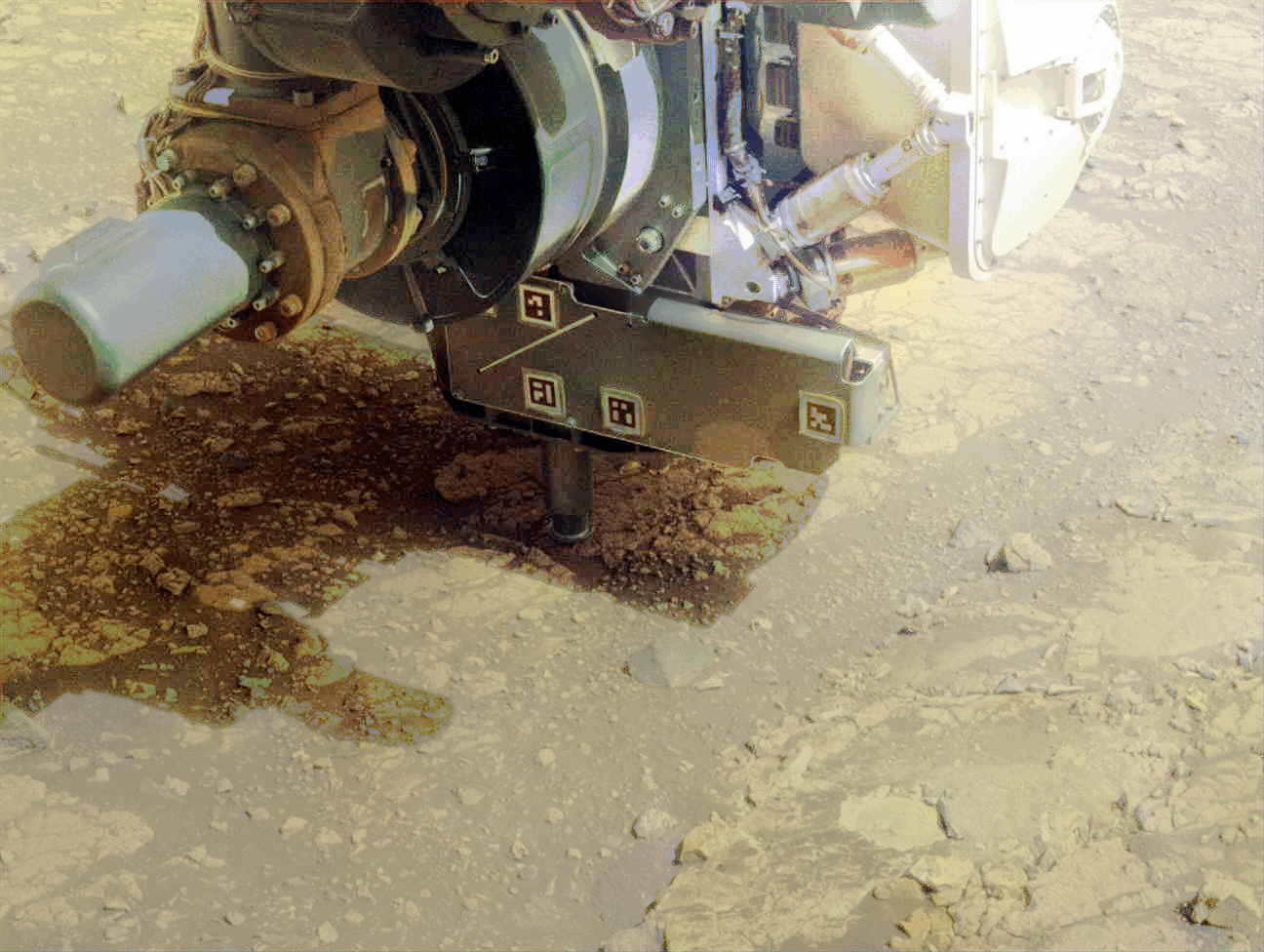 NASA’s Perseverance rover uses an abrading bit