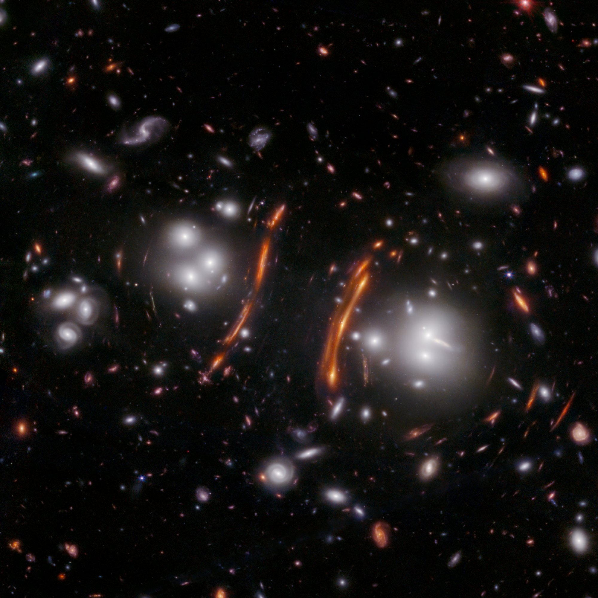 Galaxy Cluster PLCK G165.7 (NIRCam Image) - NASA Science