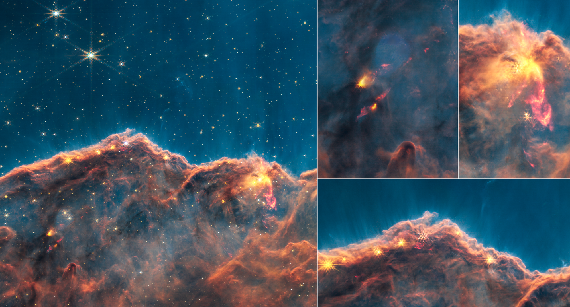 Carina Nebula Jets (NIRCam Narrowband Filters) - NASA Science