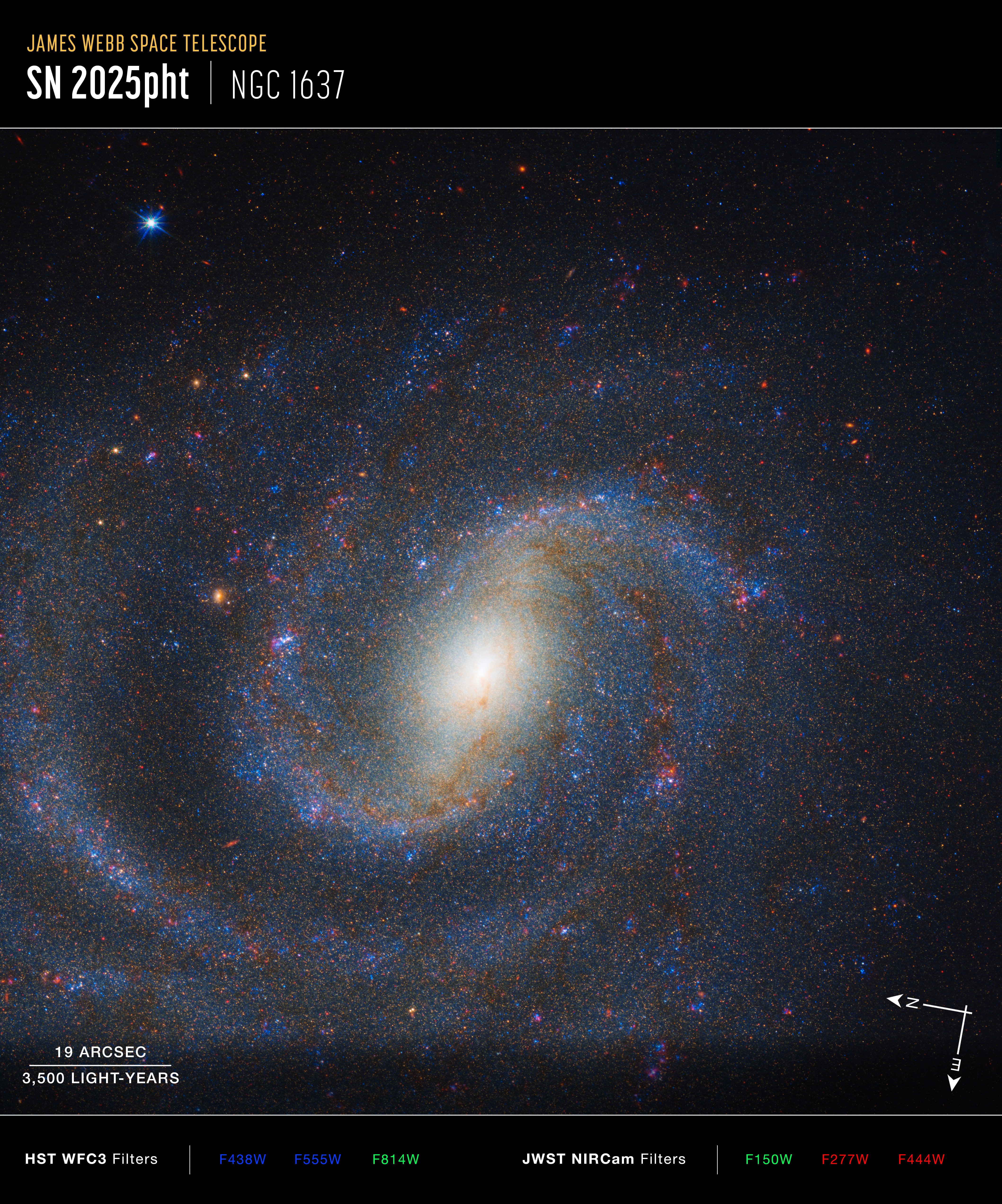 NGC 1637 Compass Image - NASA Science
