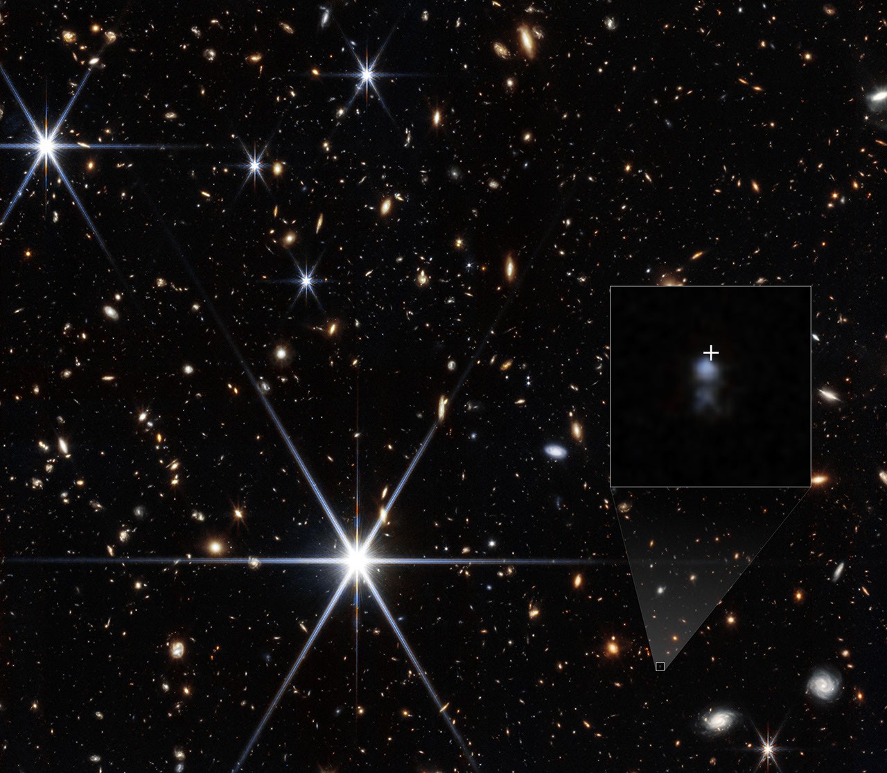 Photograph accompanying MeerKAT and Webb trace the most distant fast radio burst to a small galaxy at redshift 2.15