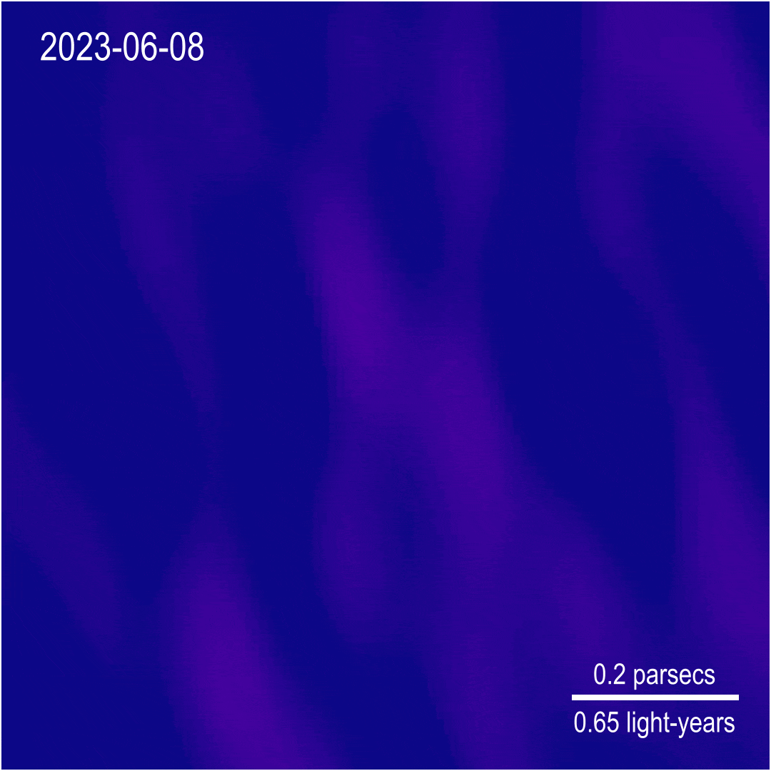 Radio map time lapse of 1ES 1927 jets