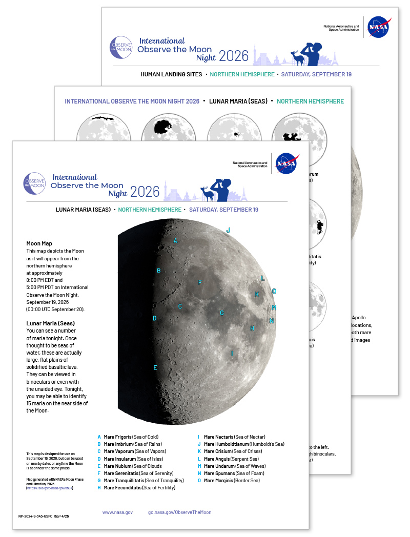 2026 Moon Maps for International Observe the Moon Night - NASA Science