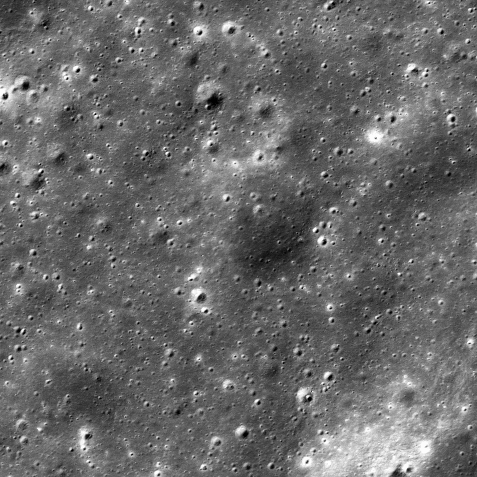 alternating images showing lunar plain before and after the appearance of a small impact crater