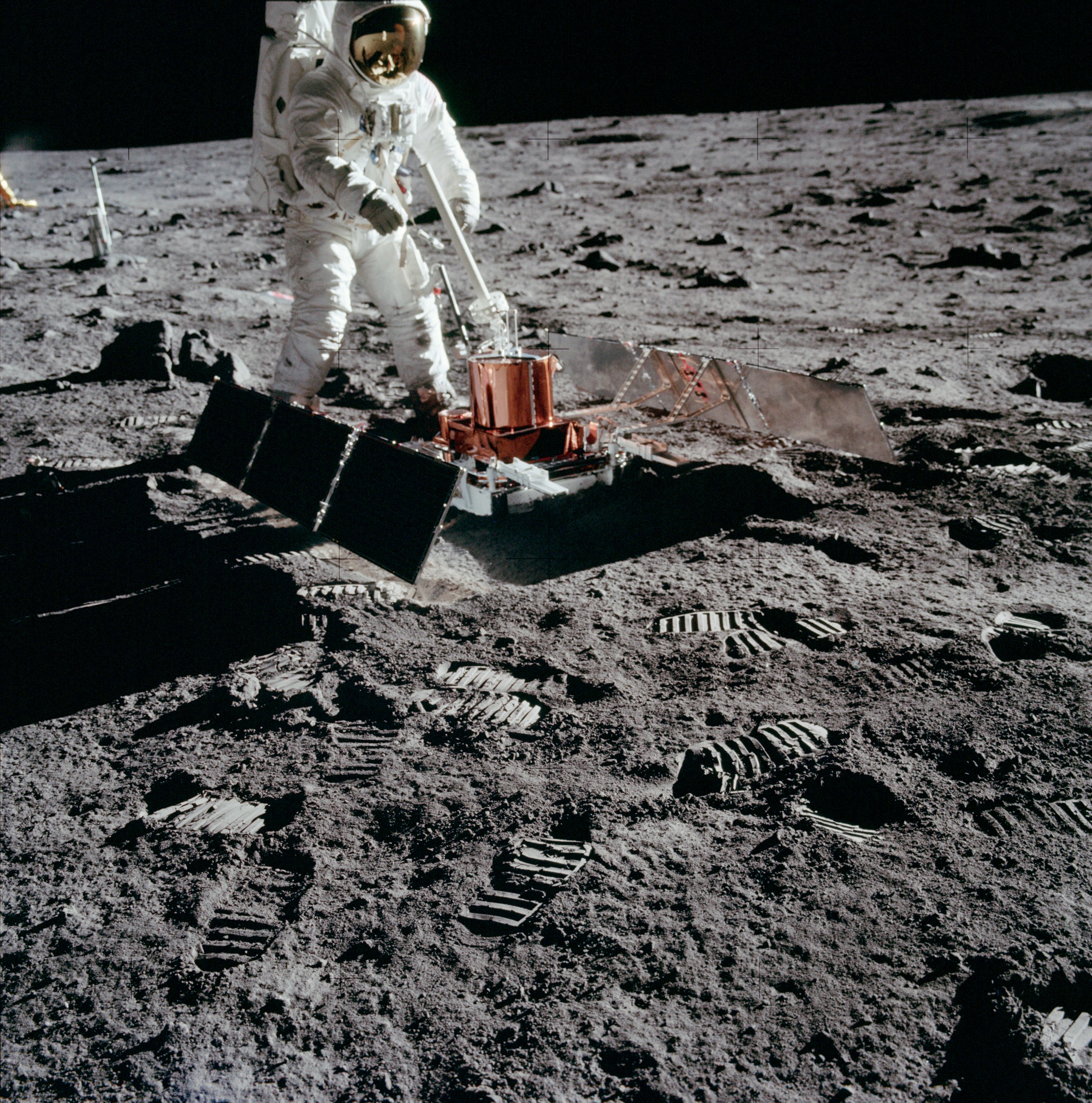 Apollo11 science　 View Apollo 11 Lunar Module As It Rested on Lunar Surface