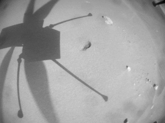 Ingenuity helicopter animation
