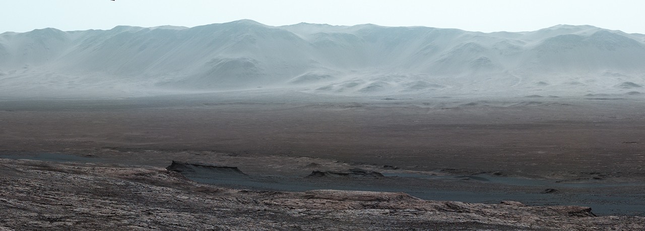 Wide-Angle Panorama from Ridge in Mars' Gale Crater - NASA Science