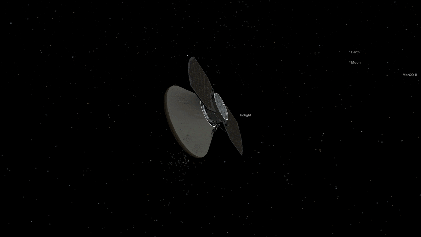 NASA's InSight spacecraft is currently cruising to Mars. Yesterday, it performed its first course correction guiding it to the Red Planet.