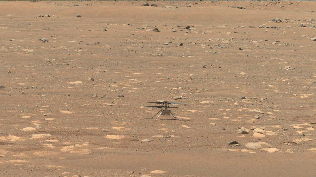Ingenuity begins to spin its blades