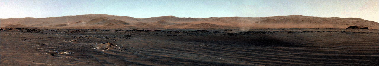 NASA’s Perseverance Mars rover used its navigation camera to capture these dust devils swirling across Jezero Crater on July 20, 2021, the 148th Martian day, or sol, of the mission.