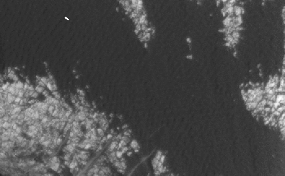 A rippled patch of sand in Becquerel Crater on Mars moved about two meters (about two yards) between November 24, 2006 and September 5, 2010, as observed in these images taken by NASA's Mars Reconnaissance Orbiter.