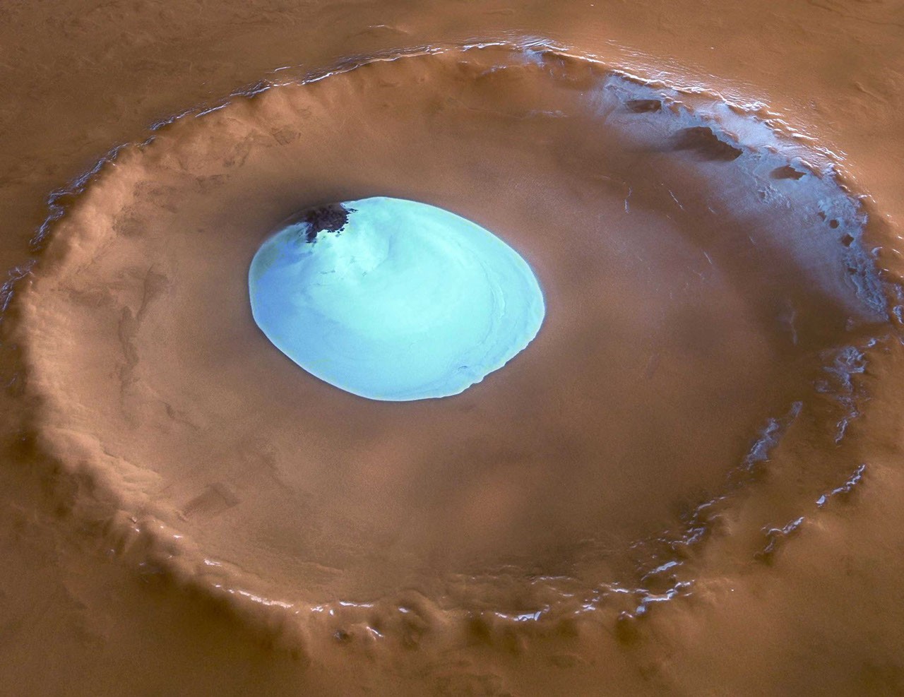 Mars Crater Ice - NASA Science