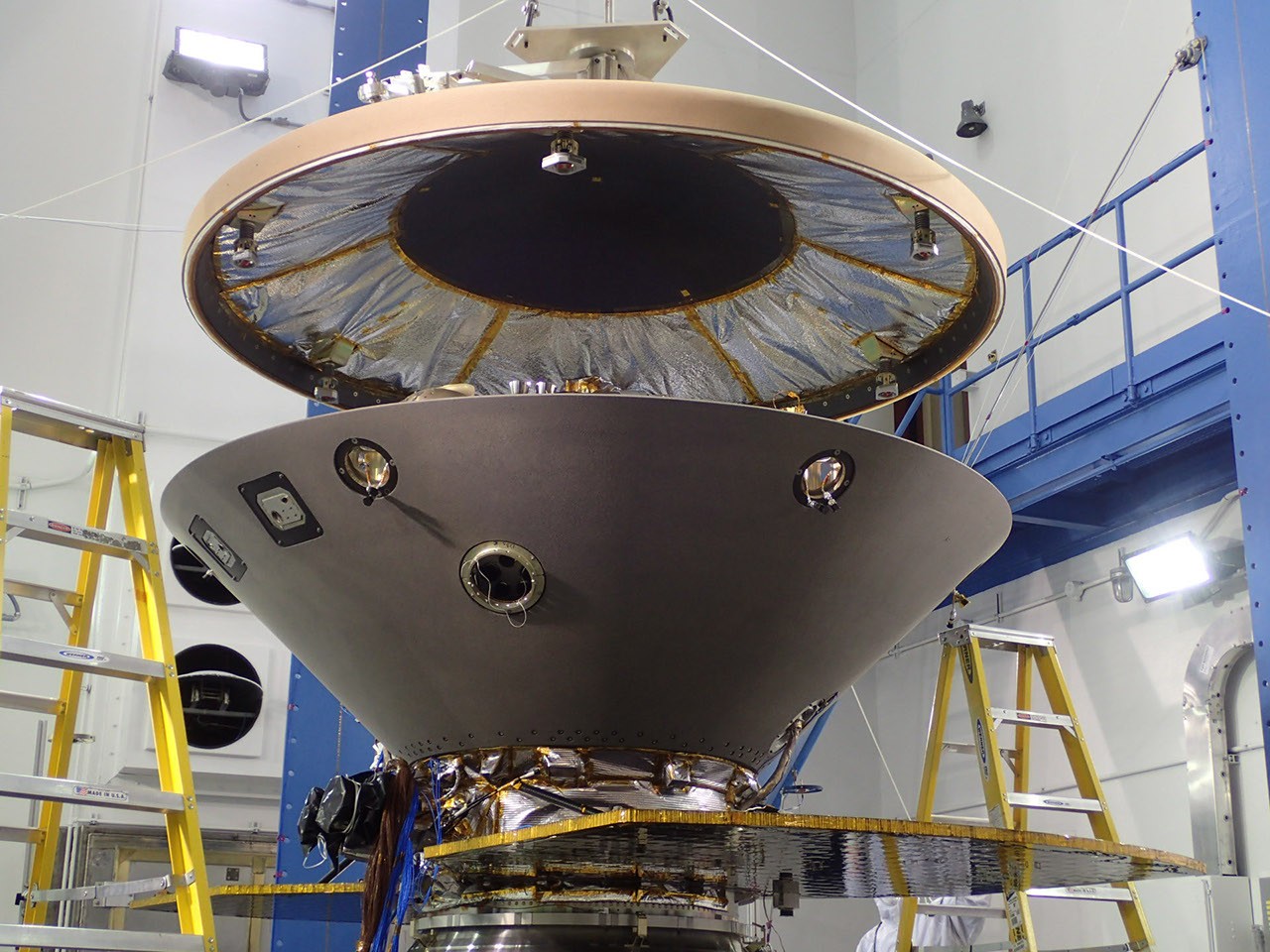 InSight Aeroshell Coming Together - NASA Science