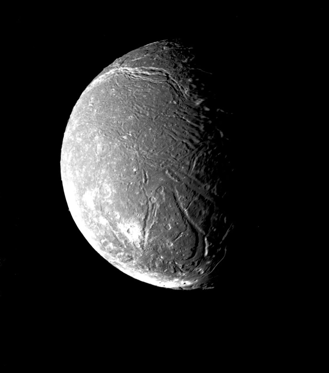 Ariel's Densely Pitted Surface - NASA Science