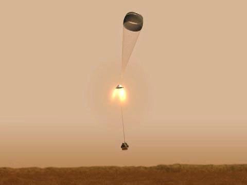 Descent Rocketship A Flyby Tour of Spirit's Descent-2 - NASA Science