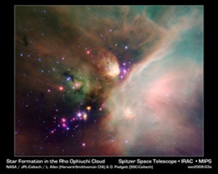 Young Stars in Their Baby Blanket of Dust - NASA Science