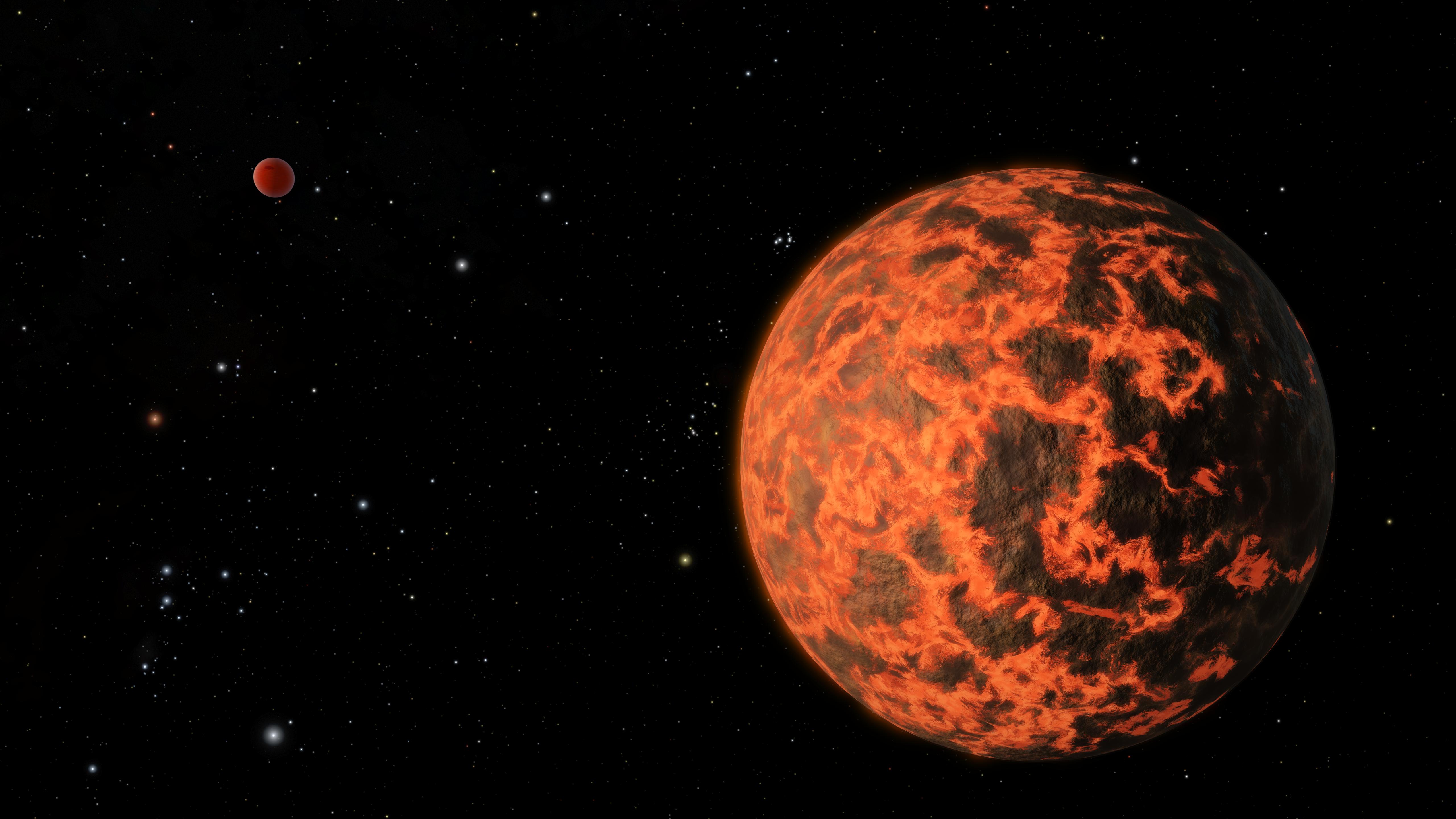 Exoplanet is Extremely Hot and Incredibly Close (Artist's Concept