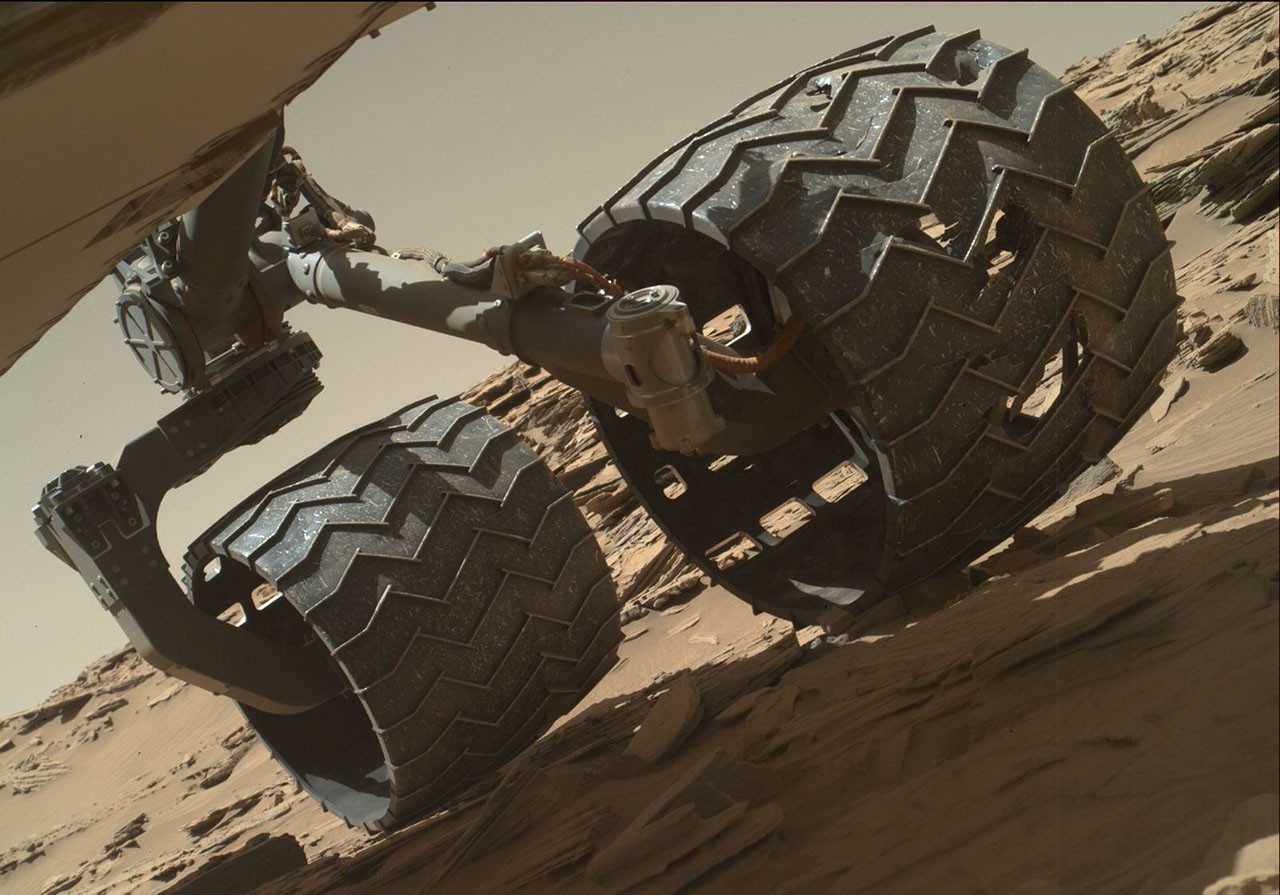 Routine Inspection of Rover Wheel Wear and Tear - NASA Science
