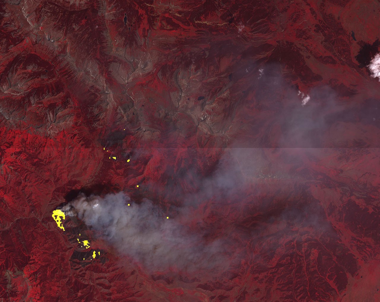 Labonte Fire Wyoming Wildfire Spotted by NASA Spacecraft - NASA Science