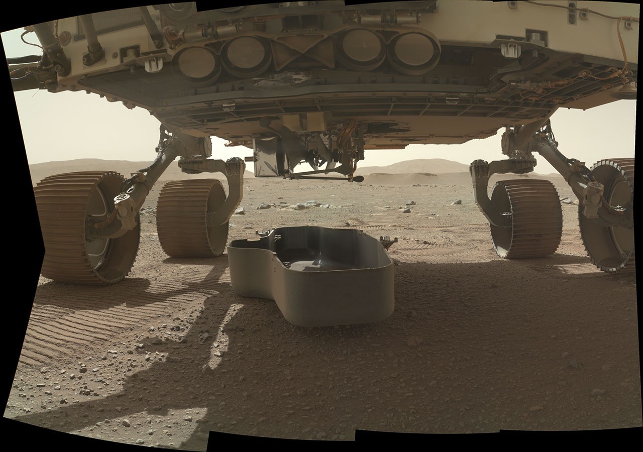 Reslience Rover Perseverance Rover Drops its Debris Shield - NASA Science