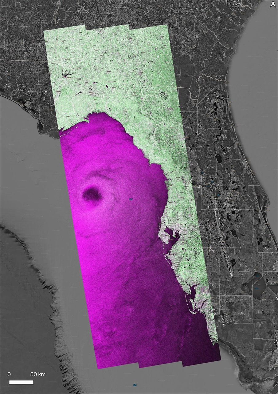 NASA's OPERA Project Generates Radar Image of Hurricane Helene - NASA ...
