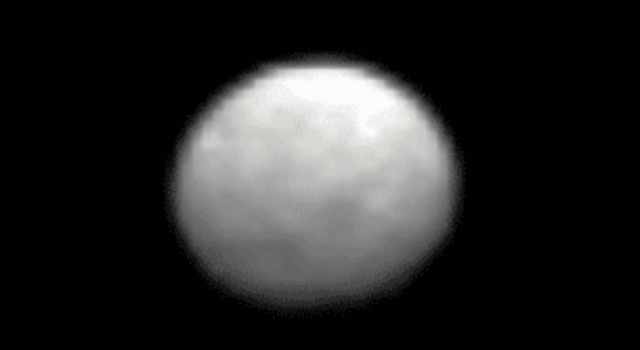 The Dawn spacecraft observed Ceres for an hour on Jan. 13, 2015