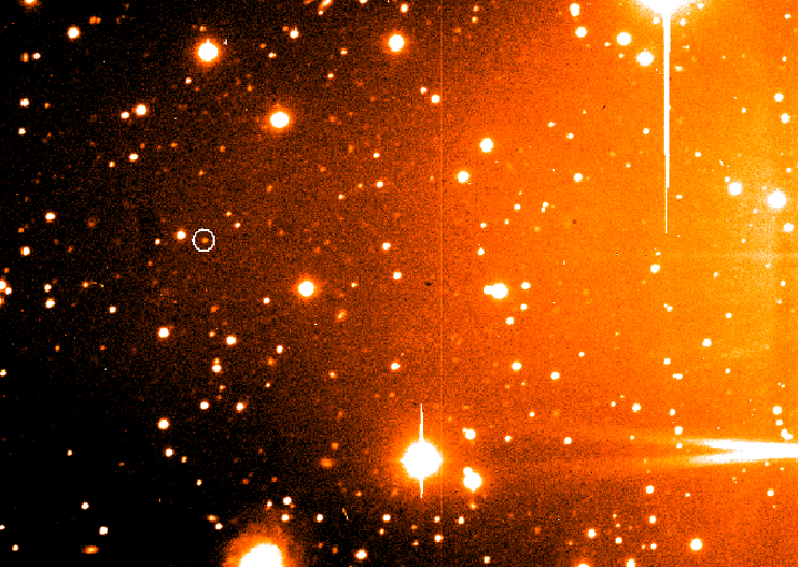 Observatory image of Caliban.