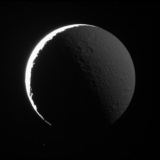 Photo De Rhea Rhea in Saturnshine - NASA Science