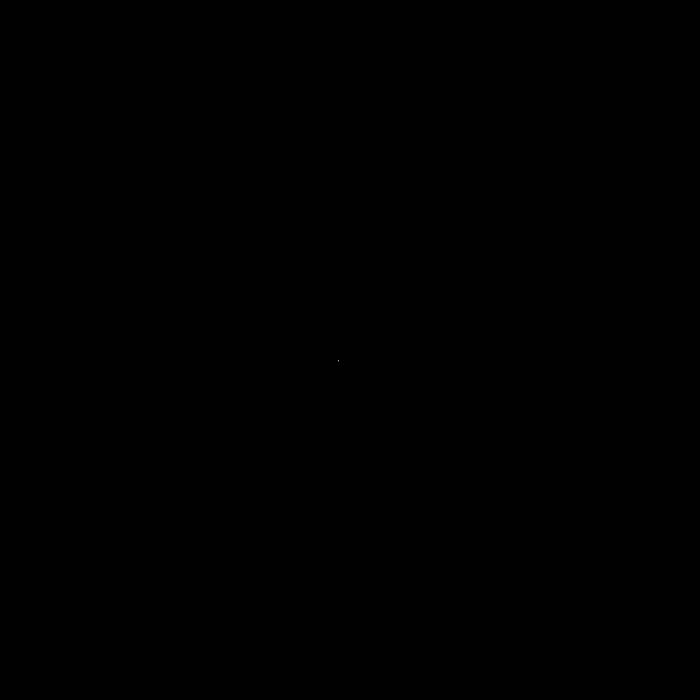 Animated GIF showing asteroid increase in size from small dot to fully-resolved, rocky world.