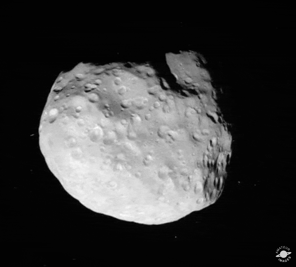 Animated GIF showing approach to moon.