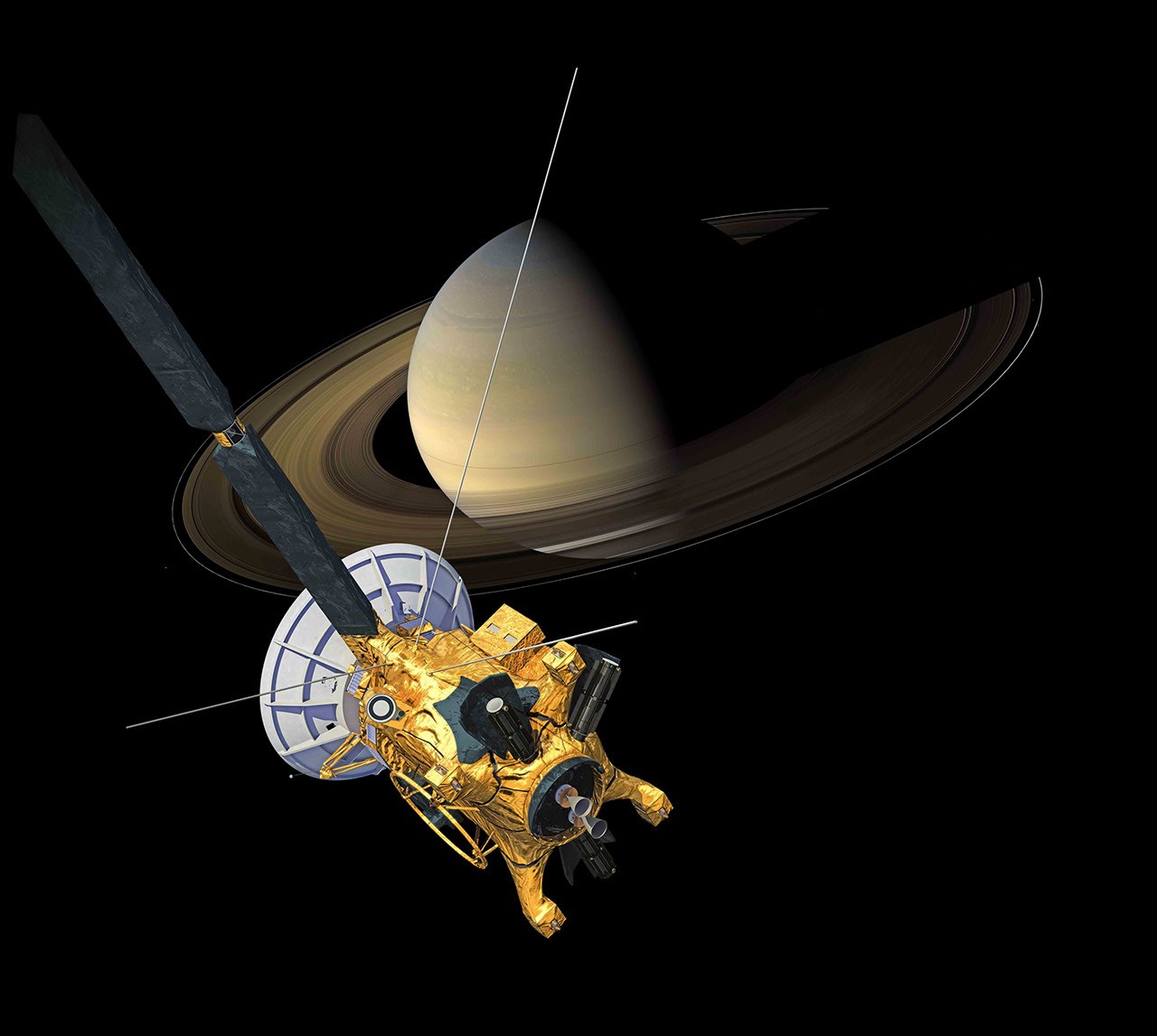 Cassini at Saturn View 1 - NASA Science