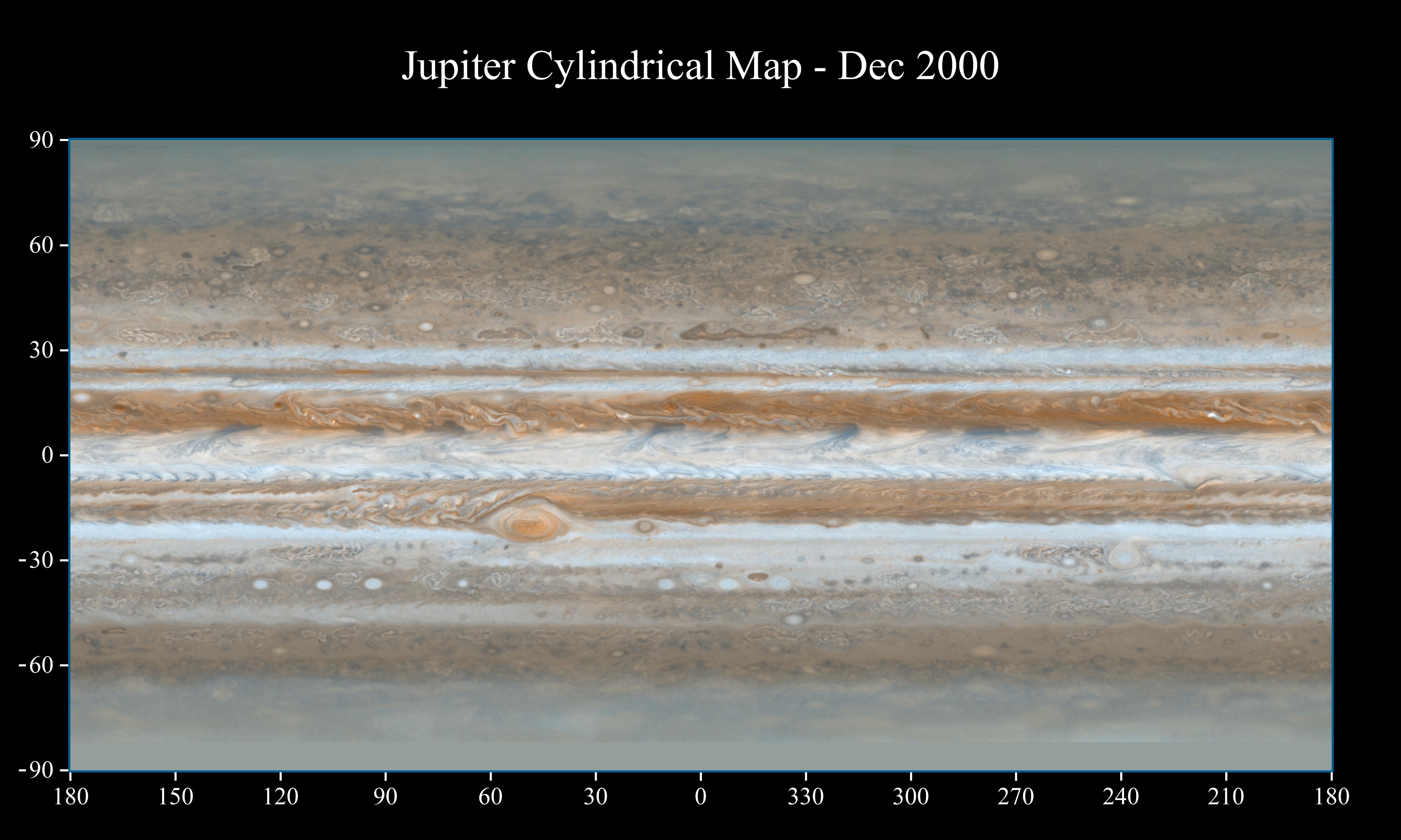 Cassini's Best Maps of Jupiter (Cylindrical Map) - NASA Science