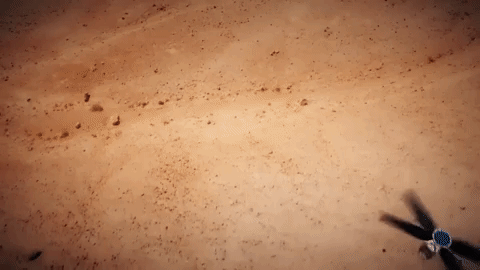 animation of flying copter